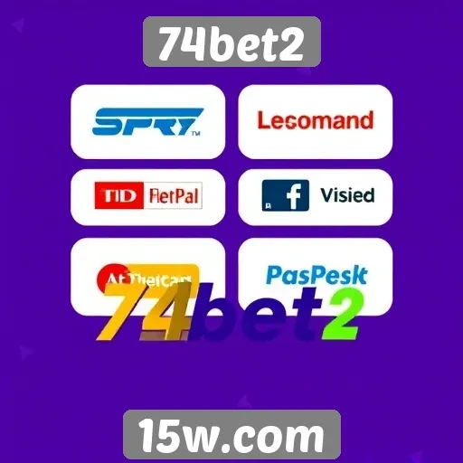 Métodos de pagamento oferecidos pelo 74bet2